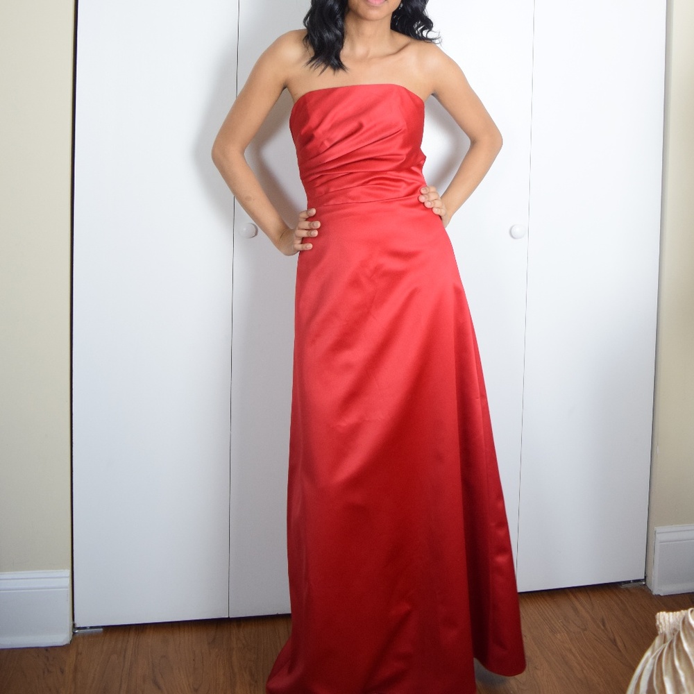 Allen B Red Evening Gown For Prom or Gala (4)